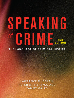 cover image of Speaking of Crime